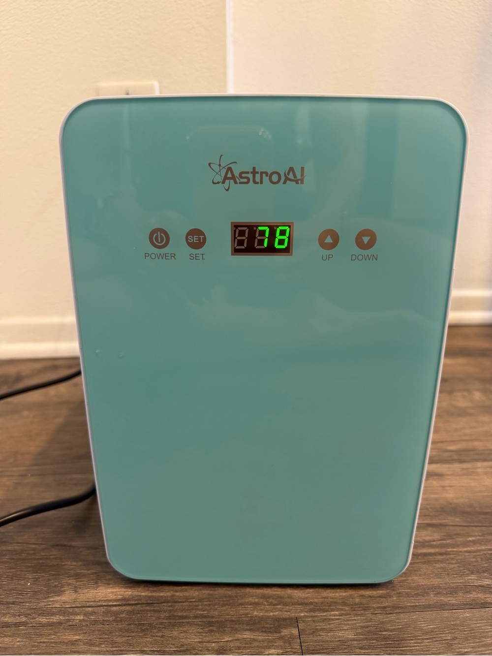 AstroAI 6 Liter Teal Portable Compact Mini Fridge Digital Touch Control Travel